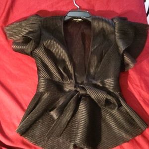 Black Peplum Blouse